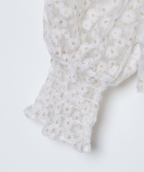 WEGO（ウィゴー）の「WEGO/マーガレットシアーブラウス（シャツ/ブラウス・レディース・ホワイト・FREE）」の3枚目の写真