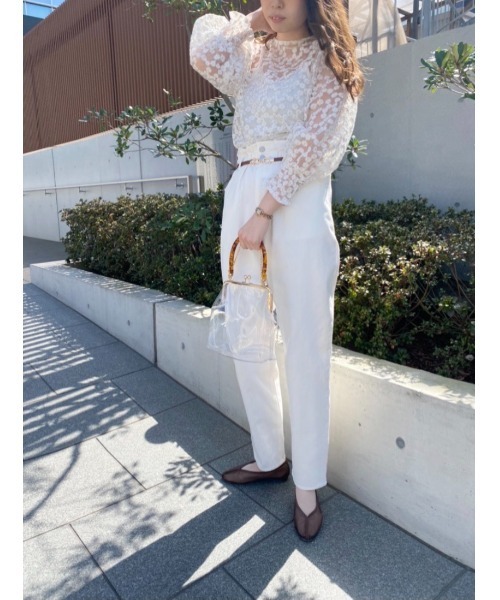 WEGO（ウィゴー）の「WEGO/マーガレットシアーブラウス（シャツ/ブラウス・レディース・ホワイト・FREE）」の4枚目の写真