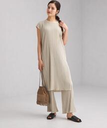 green label relaxing | FFC ランダム プリーツ ワンピース + パンツ ペアアップ(ワンピース)