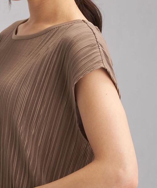 green label relaxing（グリーンレーベルリラクシング）の「FFC ランダム プリーツ ワンピース + パンツ ペアアップ（ワンピース・レディース・ライトブルー/ブラウン/ナチュラル・FREE）」の8枚目の写真