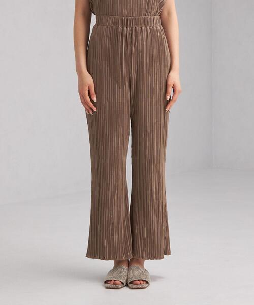 green label relaxing（グリーンレーベルリラクシング）の「FFC ランダム プリーツ ワンピース + パンツ ペアアップ（ワンピース・レディース・ライトブルー/ブラウン/ナチュラル・FREE）」の10枚目の写真