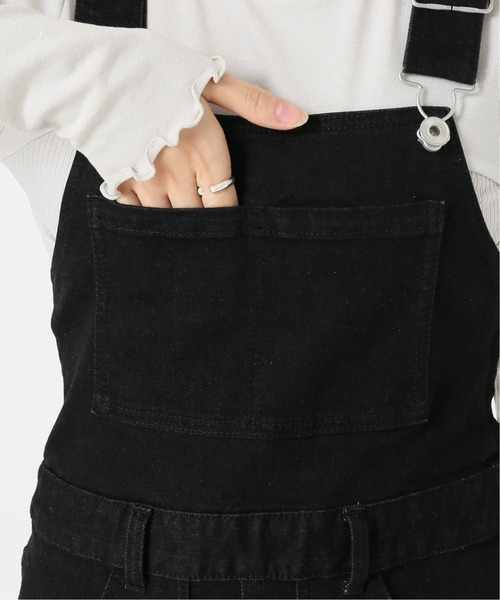 U by SPICK&SPAN(ユーバイスピックアンドスパン)の「≪追加≫U-ginal タイトデニムオールインワン2◆(つなぎ/オールインワン・レディース・ブラック/ネイビー/ブルー系その他・38/36/34)」の6枚目の写真