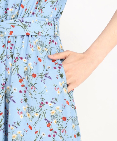 美人百花掲載♡ストロベリーフィールズ　フレイスガーデンワンピース♡ロイヤルブルー 美人百花掲載♡ストロベリーフィールズ フレイスガーデン