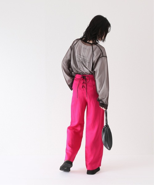 JOINT WORKS（ジョイントワークス）の「J-アサコンバックレースアップパンツ（その他パンツ・レディース・チャコールグレー/ピンク/ブルー・SMALL/MEDIUM）」の4枚目の写真