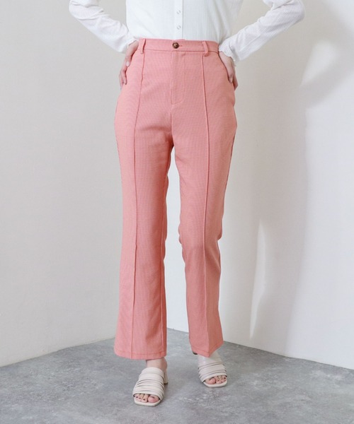 archives（アルシーヴ）の「【入荷禁止】チェックフレアパンツ（その他パンツ・レディース・ブルー/ベージュ/グリーン/ブラウン/オレンジ・MEDIUM）」の5枚目の写真