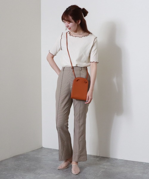 archives（アルシーヴ）の「【入荷禁止】チェックフレアパンツ（その他パンツ・レディース・ブルー/ベージュ/グリーン/ブラウン/オレンジ・MEDIUM）」の12枚目の写真