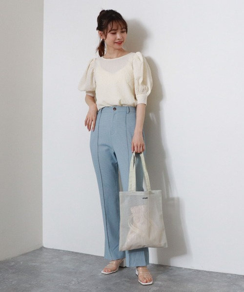 archives（アルシーヴ）の「【入荷禁止】チェックフレアパンツ（その他パンツ・レディース・ブルー/ベージュ/グリーン/ブラウン/オレンジ・MEDIUM）」の21枚目の写真