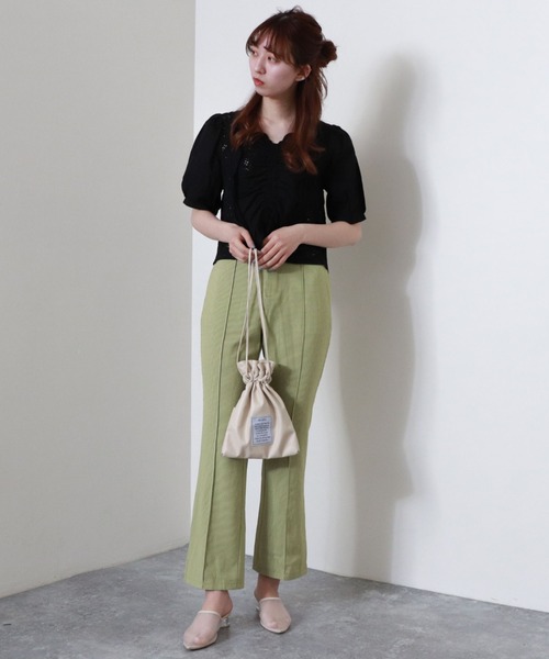 archives（アルシーヴ）の「【入荷禁止】チェックフレアパンツ（その他パンツ・レディース・ブルー/ベージュ/グリーン/ブラウン/オレンジ・MEDIUM）」の15枚目の写真