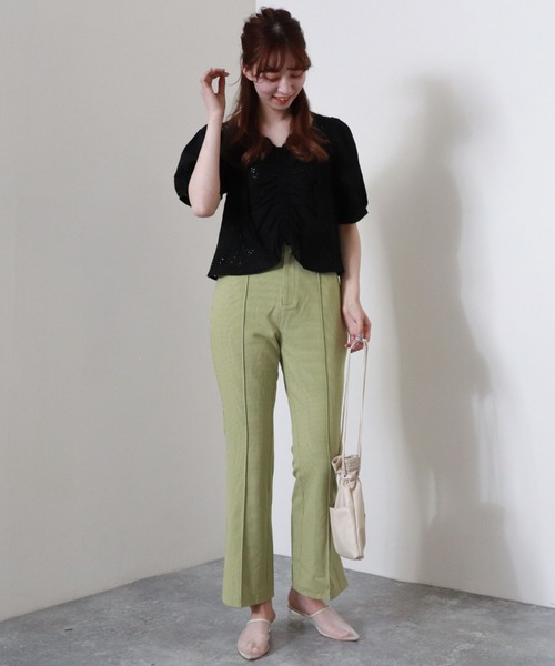 archives（アルシーヴ）の「【入荷禁止】チェックフレアパンツ（その他パンツ・レディース・ブルー/ベージュ/グリーン/ブラウン/オレンジ・MEDIUM）」の14枚目の写真