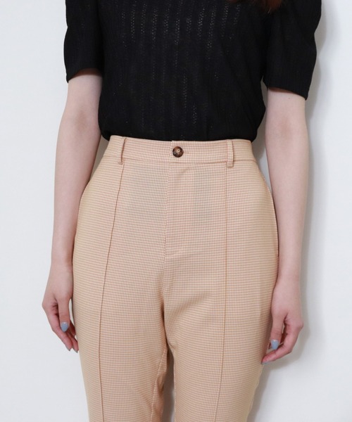 archives（アルシーヴ）の「【入荷禁止】チェックフレアパンツ（その他パンツ・レディース・ブルー/ベージュ/グリーン/ブラウン/オレンジ・MEDIUM）」の13枚目の写真