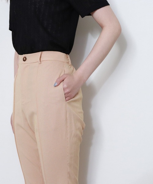 archives（アルシーヴ）の「【入荷禁止】チェックフレアパンツ（その他パンツ・レディース・ブルー/ベージュ/グリーン/ブラウン/オレンジ・MEDIUM）」の11枚目の写真