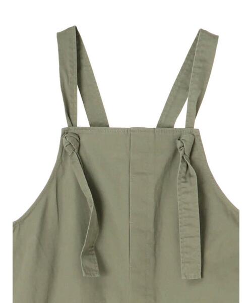Green　Parks（グリーンパークス）の「ワイドストレートオーバーオール＊（サロペット/オーバーオール・レディース・チャコールグレー/カーキ/ナチュラル・FREE）」の21枚目の写真