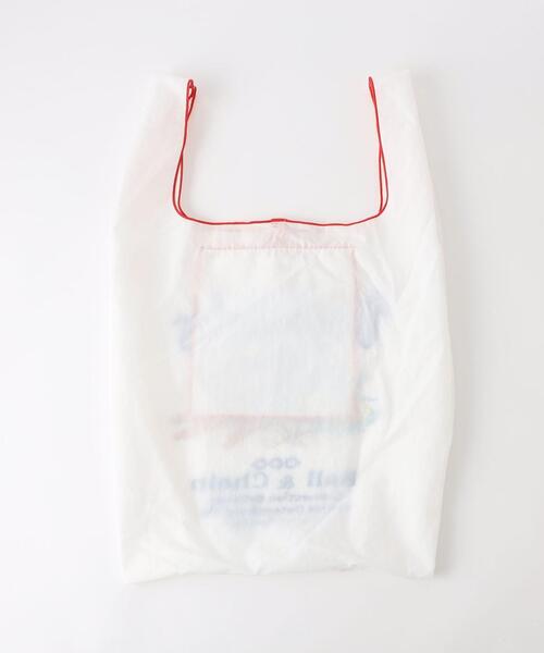 green label relaxing（グリーンレーベルリラクシング）の「[ ボールアンドチェーン ] Ball&Chain VEGITBL SC マーケット バッグ（エコバッグ/サブバッグ・レディース・ホワイト/ブラック・FREE）」の16枚目の写真