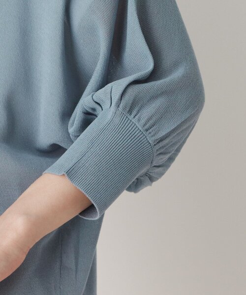 pink adobe（ピンクアドベ）の「◆【M-3L】【ひんやり/洗える】シアー ドルマンカーディガン（カーディガン/ボレロ・レディース・イエロー/ライトブルー/ライトグレー/オフホワイト/ブラック/ピンク系・38/40/44/42）」の10枚目の写真