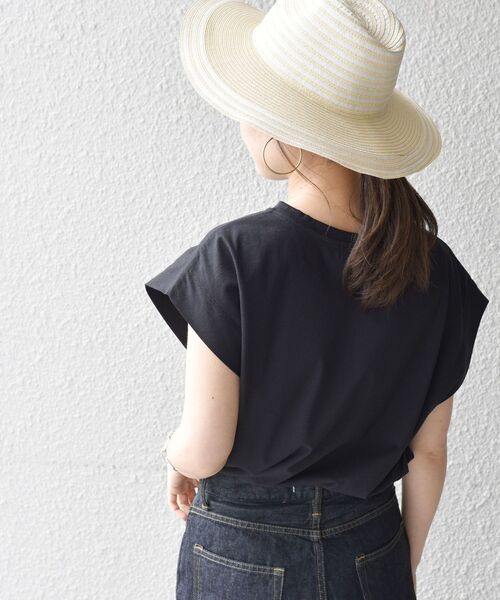 SHIPS(シップス)の「ショルダータックプルオーバー◆(Tシャツ/カットソー・レディース・ホワイト/ブラック/カーキ/ラベンダー・ONE SIZE)」の22枚目の写真