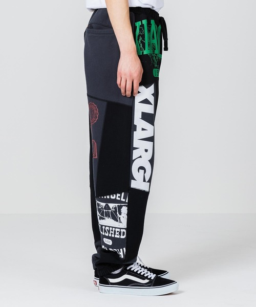 XLARGE（エクストララージ）の「PATCHWORK SWEAT PANTS（その他パンツ・メンズ・ブラック/アッシュ・S/M/L/XL）」の5枚目の写真