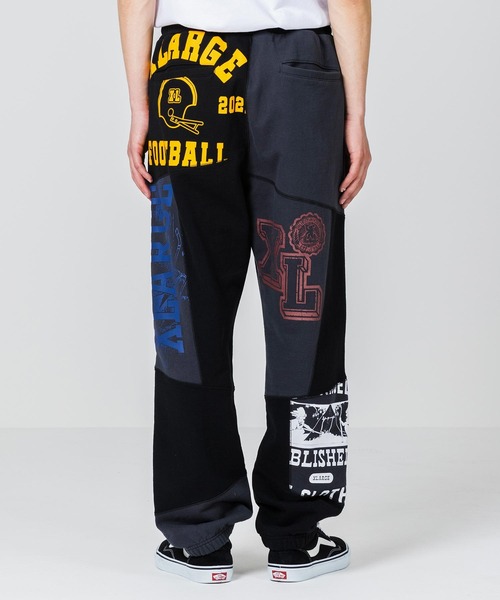 XLARGE（エクストララージ）の「PATCHWORK SWEAT PANTS（その他パンツ・メンズ・ブラック/アッシュ・S/M/L/XL）」の6枚目の写真