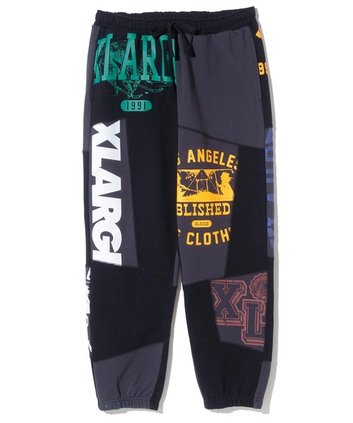 XLARGE（エクストララージ）の「PATCHWORK SWEAT PANTS（その他パンツ・メンズ・ブラック/アッシュ・S/M/L/XL）」の8枚目の写真