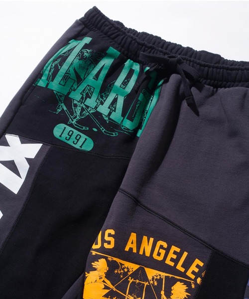 XLARGE（エクストララージ）の「PATCHWORK SWEAT PANTS（その他パンツ・メンズ・ブラック/アッシュ・S/M/L/XL）」の10枚目の写真