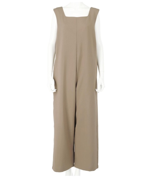 Alluge（アルージュ）の「後ろタックデザインコンビネゾン（つなぎ/オールインワン・レディース・グレイッシュベージュ/ライトベージュ/ブラック・FREE）」の14枚目の写真