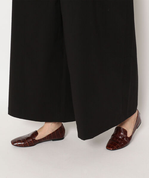 BOHEMIANS(ボヘミアンズ)の「BOHEMIANS/ボヘミアンズ C.M SUCKER ST SALOPETTE サッカーストライプサロペット(サロペット/オーバーオール・レディース・ブラック・SMALL)」の4枚目の写真