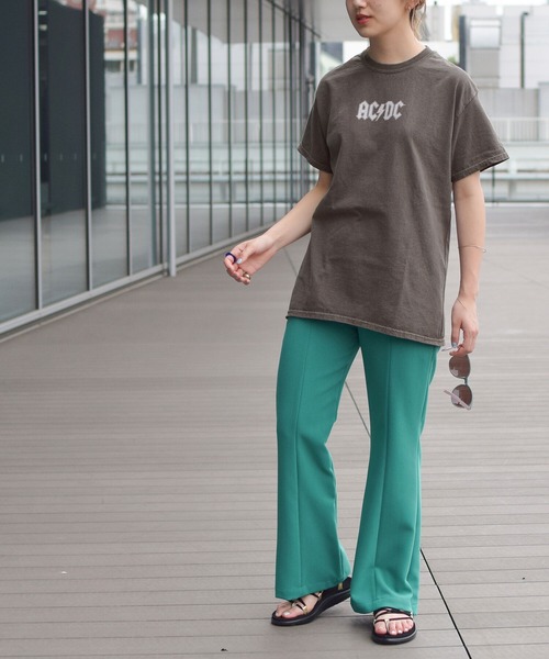 GOOD ROCK SPEED（グッドロックスピード）の「【WEB限定】GOOD ROCK SPEED / ACDC Tシャツ（Tシャツ/カットソー・レディース・ブラウン・ONE SIZE）」の4枚目の写真