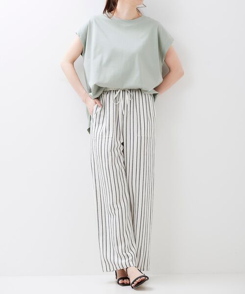 le.coeur blanc（ルクールブラン）の「レーヨン麻イージーパンツ（その他パンツ・レディース・ホワイト系その他/サンドベージュ/キャメル/ダークブラウン・36/38）」の11枚目の写真