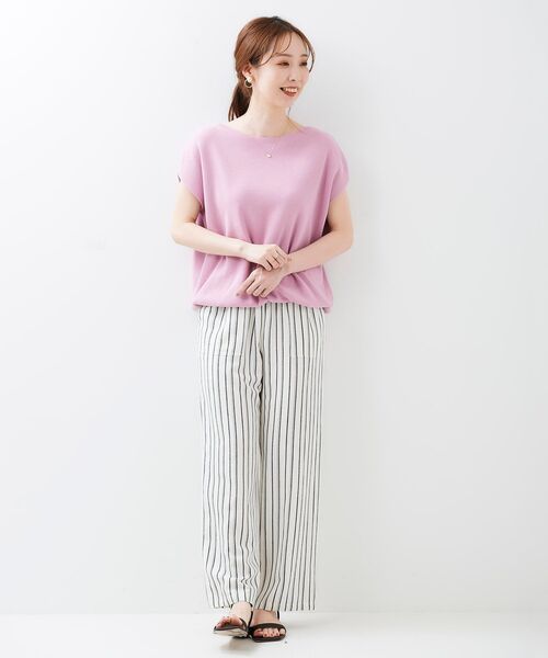 le.coeur blanc（ルクールブラン）の「レーヨン麻イージーパンツ（その他パンツ・レディース・ホワイト系その他/サンドベージュ/キャメル/ダークブラウン・36/38）」の13枚目の写真