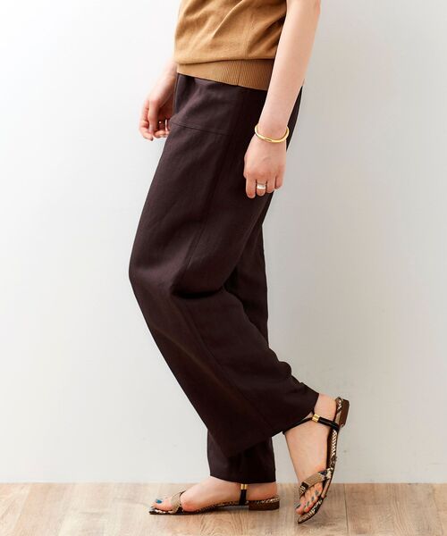 le.coeur blanc（ルクールブラン）の「レーヨン麻イージーパンツ（その他パンツ・レディース・ホワイト系その他/サンドベージュ/キャメル/ダークブラウン・36/38）」の20枚目の写真