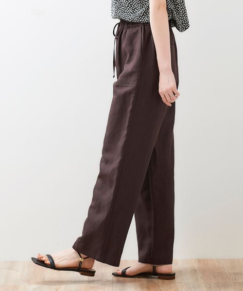 le.coeur blanc（ルクールブラン）の「レーヨン麻イージーパンツ（その他パンツ・レディース・ホワイト系その他/サンドベージュ/キャメル/ダークブラウン・36/38）」の21枚目の写真