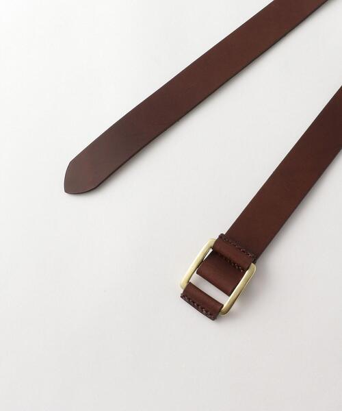 Steven Alan（スティーブンアラン）の「＜Steven Alan＞LEATHER SLYDER BELT/ベルト（ベルト・レディース・ダークブラウン・FREE）」の2枚目の写真