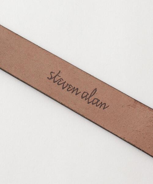 Steven Alan（スティーブンアラン）の「＜Steven Alan＞LEATHER SLYDER BELT/ベルト（ベルト・レディース・ダークブラウン・FREE）」の4枚目の写真