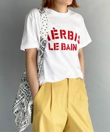 PICCIN | レギュラーフィットフロッキーロゴTシャツ（HERBIS）(Tシャツ/カットソー)