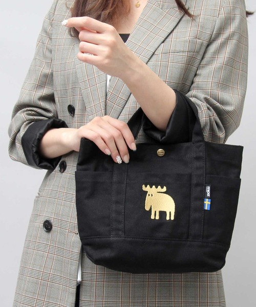 moz(モズ)の「キャンバス ミニトートバッグ(トートバッグ・レディース・ホワイト/ブラック/ベージュ/グレー/ブルー/ホワイト系その他/ブラック系その他/ブラック系その他2/グリーン/インディゴブルー/ピンク/ホワイト系その他3/ホワイト系その他2/マスタード/ワインレッド/ブラウン/ネイビー/オレンジ/ホワイト系その他4/パープル/グリーン系その他/サックスブルー・FREE)」の8枚目の写真