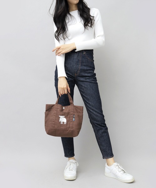 【美品・レア‼️】JAM  MADE × MADSAKI ミニトートXS 江坂ジーンズ・オレンジ取手「レトロ横丁」デニム・ミニトート