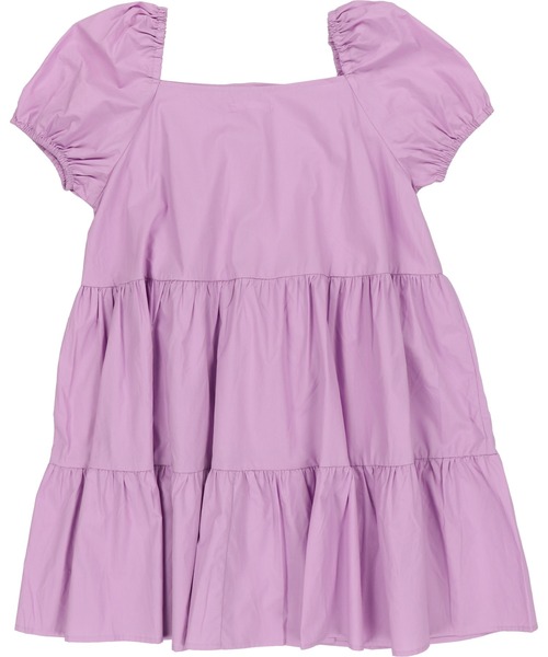 SPINNS（スピンズ）の「スクエアネックティアードワンピース（ワンピース・レディース・ホワイト/ブラック/パープル・ONESIZE）」の16枚目の写真