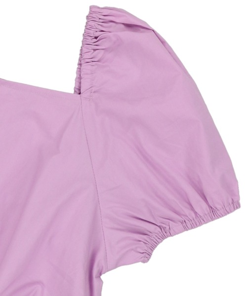 SPINNS（スピンズ）の「スクエアネックティアードワンピース（ワンピース・レディース・ホワイト/ブラック/パープル・ONESIZE）」の14枚目の写真