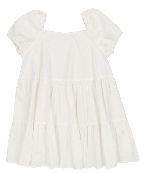 SPINNS（スピンズ）の「スクエアネックティアードワンピース（ワンピース・レディース・ホワイト/ブラック/パープル・ONESIZE）」の19枚目の写真