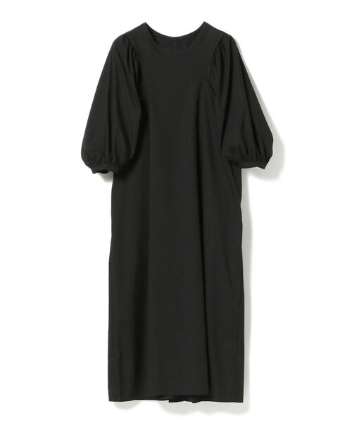 Ray BEAMS（レイビームス）の「Ray BEAMS / バック ギャザー パフスリーブ ワンピース（ワンピース・レディース・ブラック/ベージュ/バイオレット・ONE SIZE）」の2枚目の写真