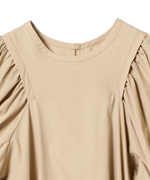 Ray BEAMS（レイビームス）の「Ray BEAMS / バック ギャザー パフスリーブ ワンピース（ワンピース・レディース・ブラック/ベージュ/バイオレット・ONE SIZE）」の12枚目の写真