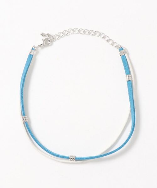 BAYBLO（ベイブロ）の「(BB)【ユニセックス】【フェイクレザー】2連 重ね付け見え アンクレット（アンクレット・メンズ・ネイビー/ブラウン/レッド/ターコイズブルー/ブラック/ベージュ・FREE）」の19枚目の写真