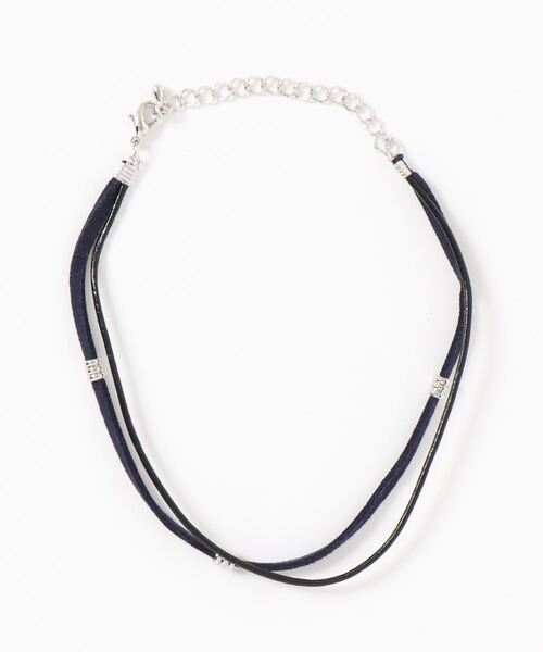 BAYBLO（ベイブロ）の「(BB)【ユニセックス】【フェイクレザー】2連 重ね付け見え アンクレット（アンクレット・メンズ・ネイビー/ブラウン/レッド/ターコイズブルー/ブラック/ベージュ・FREE）」の18枚目の写真