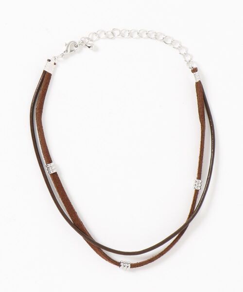 BAYBLO（ベイブロ）の「(BB)【ユニセックス】【フェイクレザー】2連 重ね付け見え アンクレット（アンクレット・メンズ・ネイビー/ブラウン/レッド/ターコイズブルー/ブラック/ベージュ・FREE）」の16枚目の写真