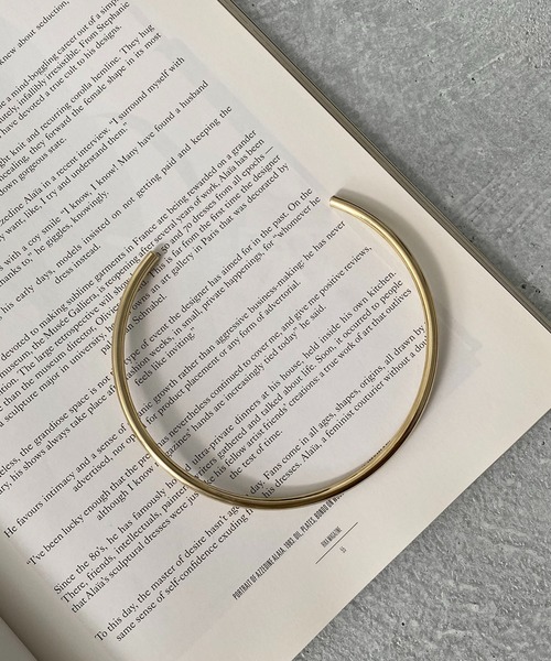 CAPRICIEUX LE'MAGE(カプリシューレマージュ)の「【GOLDY/ゴールディ】カービーネックカフ(ネックレス・レディース・シルバー/ゴールド・FREE)」の6枚目の写真