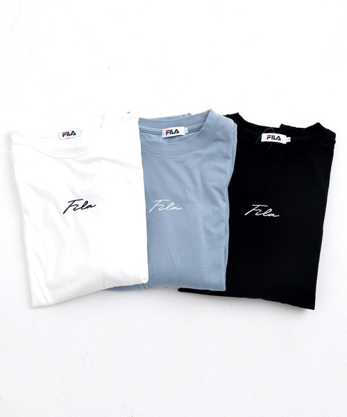 FILA(フィラ)の「【FILA/フィラ】WEB限定 筆記体刺繍 ビックシルエット ロングスリーブTシャツ ロンT(Tシャツ/カットソー・メンズ・ホワイト/ブラック/ブルー系その他/ダークグリーン/ベージュ・LL/M/L/3L)」の10枚目の写真