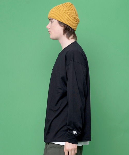FILA(フィラ)の「【FILA/フィラ】WEB限定 筆記体刺繍 ビックシルエット ロングスリーブTシャツ ロンT(Tシャツ/カットソー・メンズ・ホワイト/ブラック/ブルー系その他/ダークグリーン/ベージュ・LL/M/L/3L)」の20枚目の写真