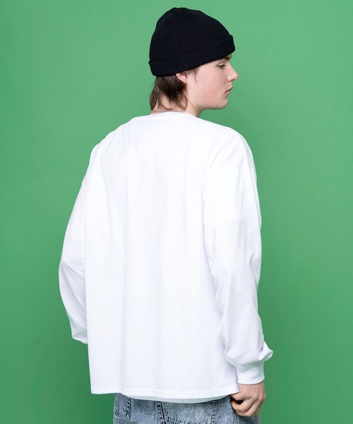 FILA(フィラ)の「【FILA/フィラ】WEB限定 筆記体刺繍 ビックシルエット ロングスリーブTシャツ ロンT(Tシャツ/カットソー・メンズ・ホワイト/ブラック/ブルー系その他/ダークグリーン/ベージュ・LL/M/L/3L)」の16枚目の写真