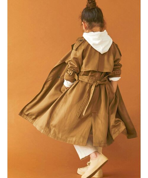 Ungrid(アングリッド)の「Kids ルーズトレンチコート(トレンチコート・レディース・ベージュ/キャメル・100/120)」の7枚目の写真