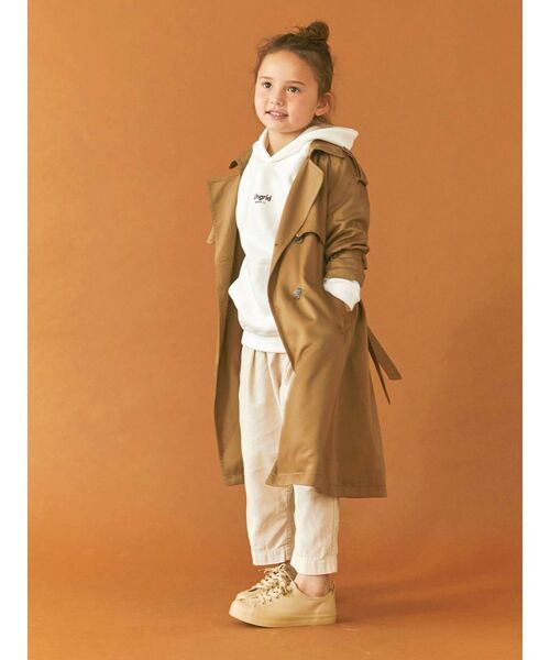 Ungrid(アングリッド)の「Kids ルーズトレンチコート(トレンチコート・レディース・ベージュ/キャメル・100/120)」の14枚目の写真