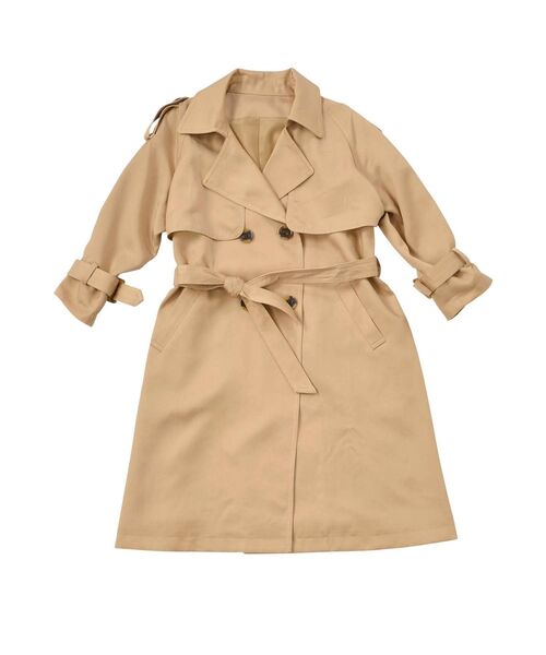 Ungrid(アングリッド)の「Kids ルーズトレンチコート(トレンチコート・レディース・ベージュ/キャメル・100/120)」の20枚目の写真